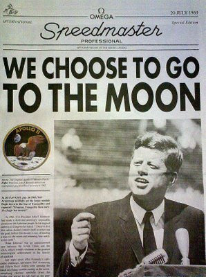 John F Kennedy Choose to go to the Moon