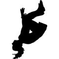 Cheer Wall Decals Cheer Silhouette Style 18-Black - 12 inches x 7 ...