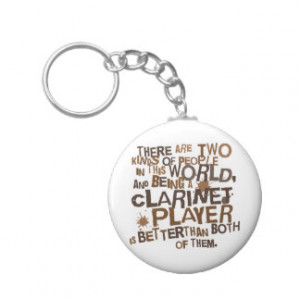Clarinet Player (Funny) Gift Keychain