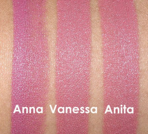Audacious Lipsticks in Anna, Vanessa and AnitaNars Lipstick Audacious ...
