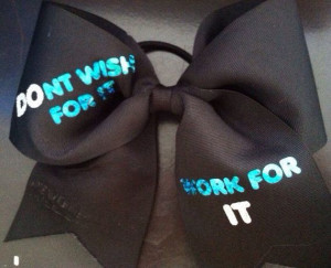 Black blue and white cheer bow! I also really love this one because it ...