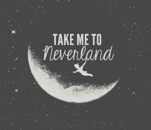 ... , night, peter pan, sky, somewhere in neverland, stars, take me away