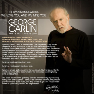 George Carlin on God and Love