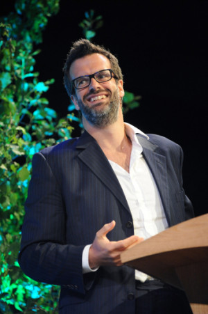 Comedian Marcus Brigstocke at Hay Festival 2015 Picture: JAY WILLIAMS