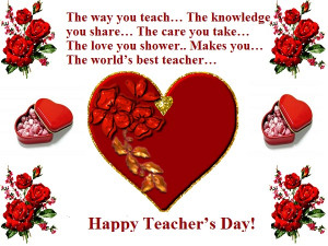 The World’s Best Teacher Happy Teacher’s Day