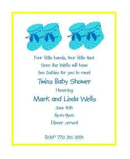 Sayings For Baby Shower Invitations For Twins