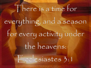 Bible Ecclesiastes 3:1
