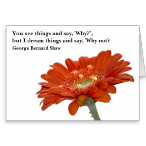 Card - Orange Daisy Flower with quote