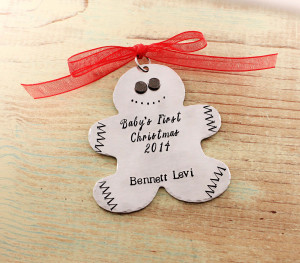 Home » Baby's First Christmas Gingerbread Man Ornament