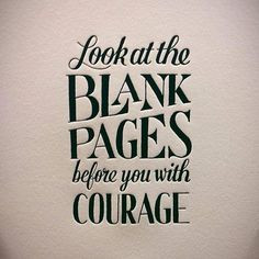 The blank pages are for you to fill in the way you like them to be ...