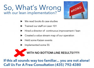So what do we mean by “Getting Lean Should Be A Lean Process?”