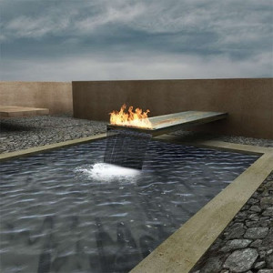 so cool, water and fire! My backyard is in desperate need of this:))