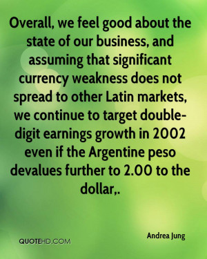 ... double-digit earnings growth in 2002 even if the Argentine peso