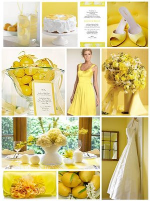 love how simple decorating with lemons for a wedding can be