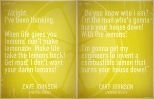Cave Johnson Quote