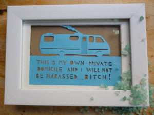 This Is My Own Private Domicile: Breaking Bad-inspired RV papercut