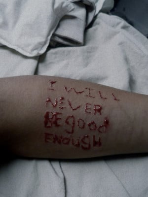 quote quotes self harm cutting never good enough