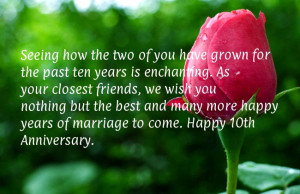 Happy 10 Year Wedding Anniversary Quotes
