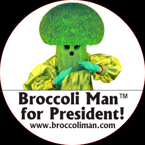 Cartoon Broccoli Man