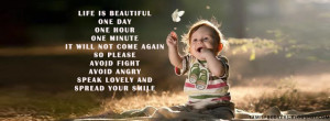 Life is beautiful - Life Quotes FB Cover