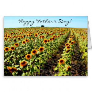 Sunflower Father's Day Bible Quote Christian Cards