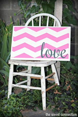 ... style and décor in your own home. I “love” my new chevron board