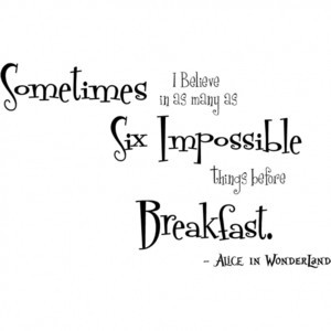 Alice in Wonderland Wall Lettering Quotes