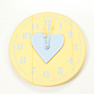 ... Decor > Clocks > Wall Clocks for Kids > Quote Wall Clock with Heart