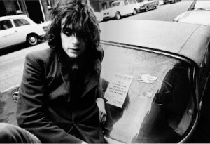 Syd Barrett on his old car, 1969