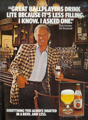 Beer In Ads #222: Bob Uecker, Mr. Baseball