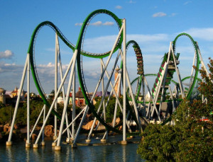 The Incredible Hulk Coaster, Islands of Adventure, Universal Orlando ...