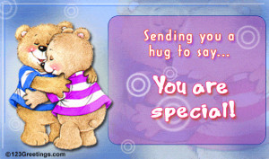 Add warmth to your friends' day with a very special hug.