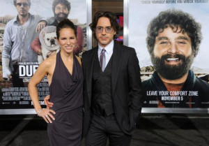 Robert Downey Jr. and wife Susan attend the premiere of 