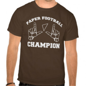 Paper Football Champion Tee Shirt