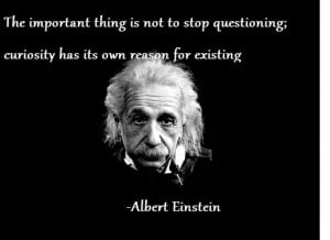 The important thing is not to stop questioning; curiosity has its own ...
