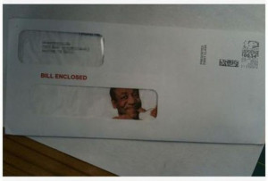 Funny Pun Punology - Bill Cosby Envelope