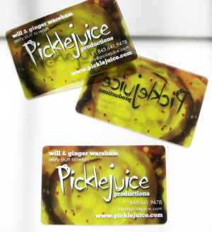 Pickle Juice Production Cool Green Business Card