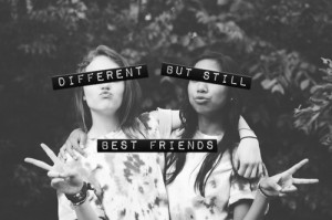 best friends, different, love, quote, sisters
