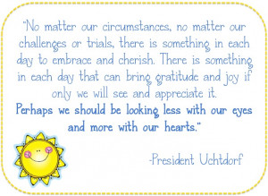 ... by President Dieter F. Uchtdorf titled 