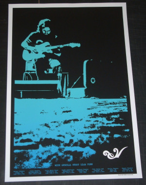 Eddie Vedder Solo Tour Poster Brad Klausen 2009