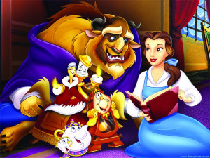 Disney Beauty and The Beast Cartoon Wallpaper