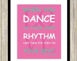 rhythm, dance quotes, typography, girls wall art, tap dancing, girls ...
