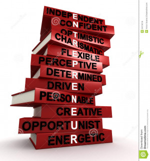 Three dimensional render of a pile of books that make up the word ...