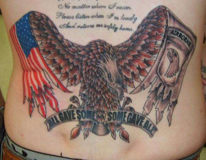 Amazing Designs of Military Tattoo : Airborne Military Tattoo Design