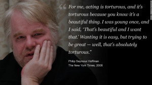 Philip Seymour Hoffman in his own words 7 photos