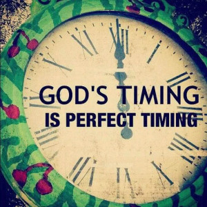 God's timing