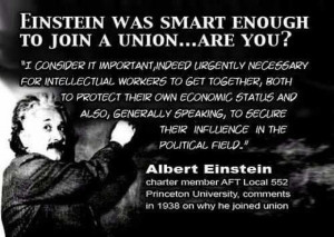 ... on you know it makes sense join a union if you work in public services