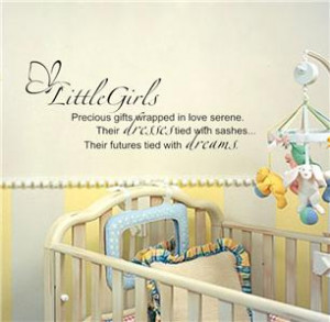 quotes wall decals for girls nursery