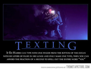 funny The Abyss movie texting