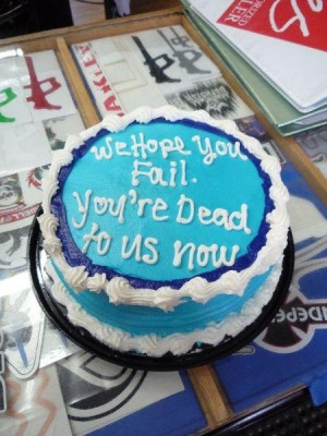 Co-Worker Goodbye Cake - Funny Pictures - Funny Photos - Funny ...